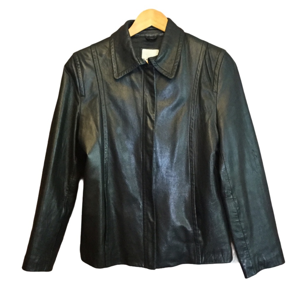 Anne Klein Black Leather Jacket